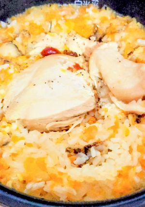 炊飯器にお任せ☆簡単チキンピラフ-レシピのメイン写真