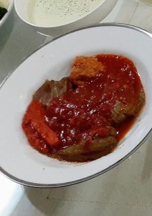 ホットプレートで作る煮込みピーマンの肉詰-レシピのメイン写真
