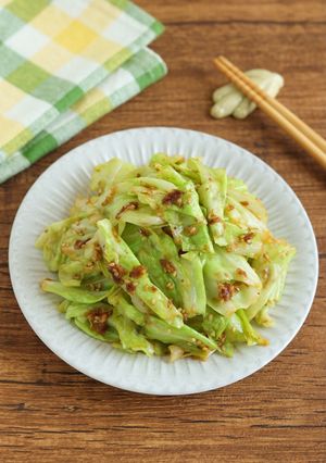 レンジで簡単！キャベツのおかか和え-レシピのメイン写真