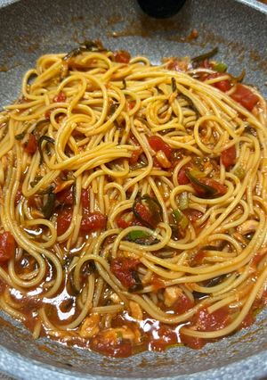 ズボラ激旨のツナ🍅ワンパンパスタ🍝-レシピのメイン写真