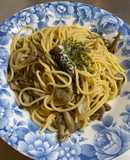 オイルサーディンと舞茸のパスタ
