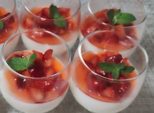 いちごシロップ（いちご杏仁豆腐）-レシピのメイン写真