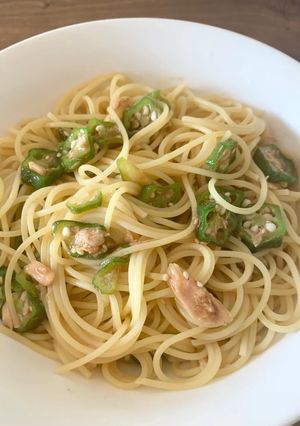 簡単！オクラの冷製パスタ-レシピのメイン写真