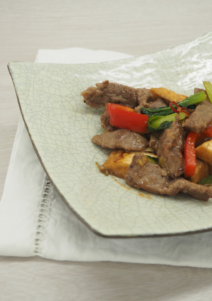 牛肉と厚揚げのオイスター炒め-レシピのメイン写真