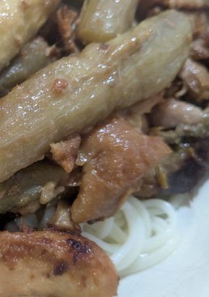 食材最小限のシンプルな茄子鶏味噌そうめん-レシピのメイン写真