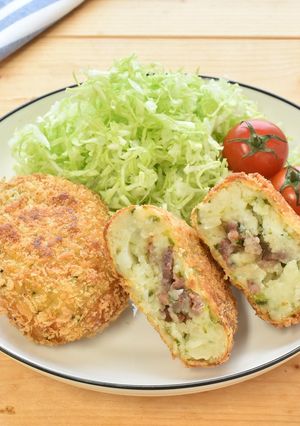 あおさのりの牛タンコロッケ-レシピのメイン写真