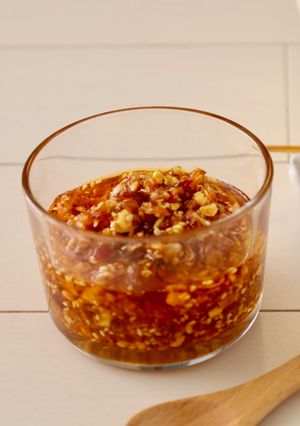 自家製♪ヘルシー♪ザクザク食べるラー油-レシピのメイン写真