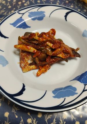 焼鯖のナポリタン風🐟️🍅✨️-レシピのメイン写真