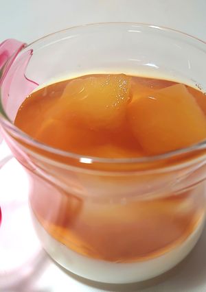 ♬ふじりんごの赤ワイン煮＆ミルクゼリー♬-レシピのメイン写真