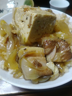 豚バラのすき焼き風豆腐丼-レシピのメイン写真