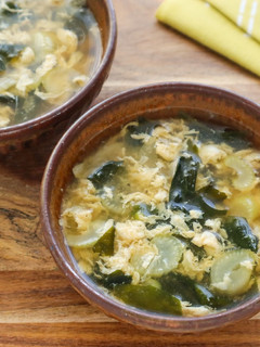 中華風♪セロリとわかめの卵スープ-レシピのメイン写真