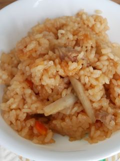 不器用煮豚チャーシュー残り汁炊き込みご飯-レシピのメイン写真