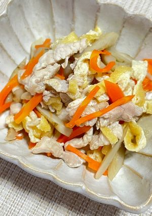 鶏とごぼうの簡単炒め煮-レシピのメイン写真