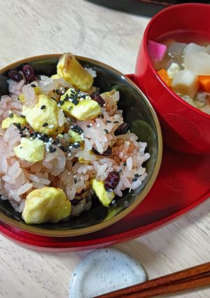 coop赤飯おこわセットで栗赤飯-レシピのメイン写真