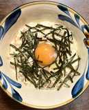 挽き割り納豆と豆腐と卵の混ぜこぜうどん