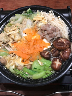 お鍋にヒラヒラ人参-レシピのメイン写真