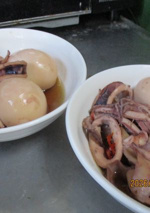 するめいかとゆで卵の煮物-レシピのメイン写真