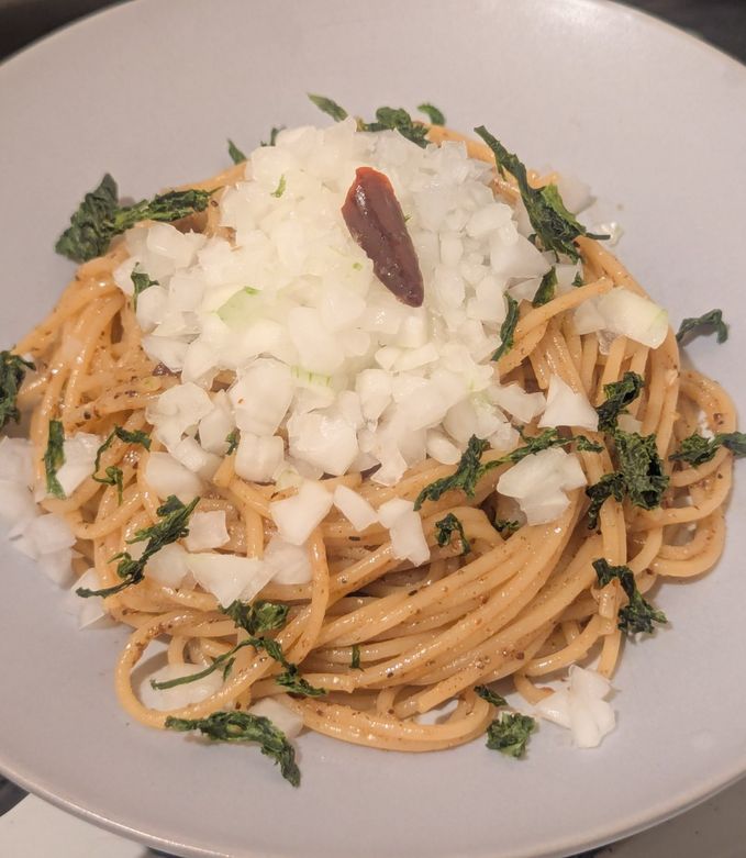 ニボニボ和え玉風ワンパンパスタ by ohsky 【クックパッド】 簡単