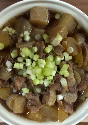 牛すじ、こんにゃく、大根の煮込み-レシピのメイン写真