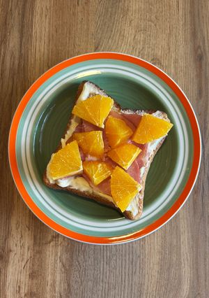 オレンジとハムとクリームチーズのサンド-レシピのメイン写真