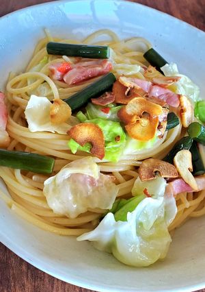 キャベツ浅漬けの鬼旨ペペロンチーノ-レシピのメイン写真