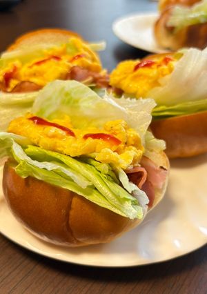 ふわとろ卵とベーコンのごちそうサンド-レシピのメイン写真