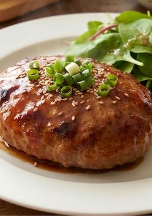 そのまんま。ズボラな照り焼きハンバーグステーキ-レシピのメイン写真