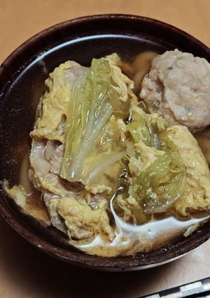 鶏とたまごのうどん-レシピのメイン写真