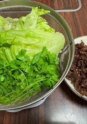 🩷甘辛肉レタス包み🩷-レシピのメイン写真