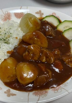 洋食屋のトマトポークカレー&ズッキーニ-レシピのメイン写真
