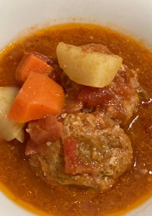 豚ひき肉の肉団子トマトスープ-レシピのメイン写真