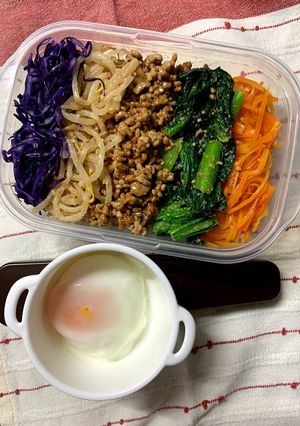 3/7ﾖｯﾁｬﾝ☆ピビンバ弁当-レシピのメイン写真