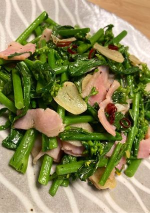 アスパラ菜のペペロンチーノ-レシピのメイン写真