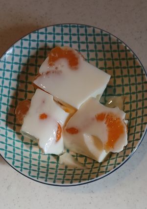 牛乳のミカン寒天-レシピのメイン写真