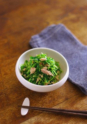 レンジで★豆苗とツナの白だし和え-レシピのメイン写真