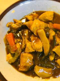 鶏肉と緑黄野菜のカレー丼-レシピのメイン写真