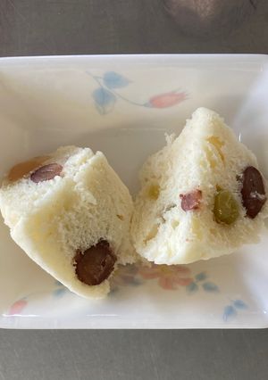 【パッククッキング】甘納豆入り蒸しパン-レシピのメイン写真