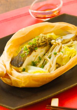 甘塩タラと白菜のレンジ蒸し-レシピのメイン写真