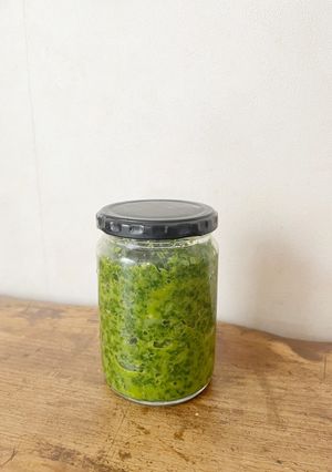 大根葉のジェノベーゼ風-レシピのメイン写真