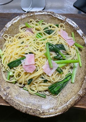 超簡単！ワサビ薫る和風パスタ-レシピのメイン写真