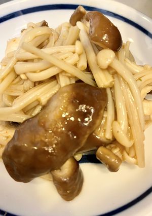 4毒なし　フライパンでキノコの酒蒸し風-レシピのメイン写真