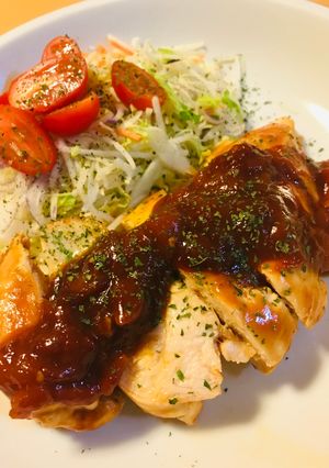 鶏肉のまるごと焼き●トマト缶ソース-レシピのメイン写真