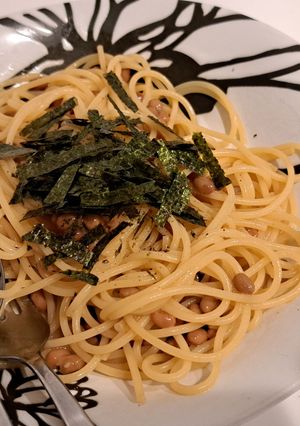 めんつゆバター☆納豆パスタ-レシピのメイン写真