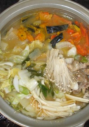 ほうとう鍋風♪胃腸の冷え簡単レシピ-レシピのメイン写真