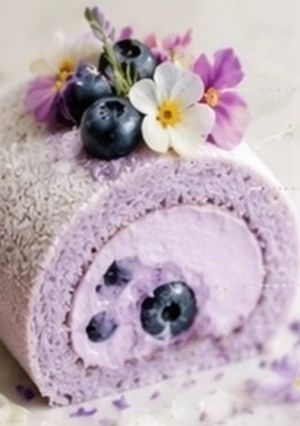 ラベンダーロールケーキ-レシピのメイン写真