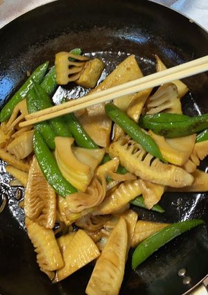 筍とスナップエンドウのバター醤油炒め-レシピのメイン写真
