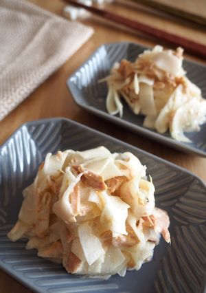 簡単副菜!パリパリ大根のツナサラダ-レシピのメイン写真