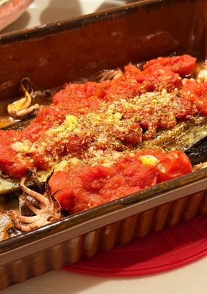 茄子と剣先烏賊　トマトソース仕立て-レシピのメイン写真