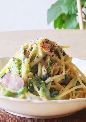 夕食♪昼食ワンパンより簡単♪クリームパスタ-レシピのメイン写真