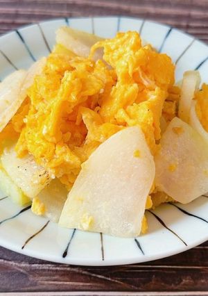 冬瓜と卵の塩麹炒め-レシピのメイン写真